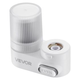 Faucet Mount Water Filters Sink Water Purifier for Kitchen White Vertical